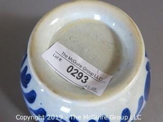 Collectible: Ceramic: Blue on White Hand Painted Ceramic Bowl