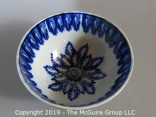 Collectible: Ceramic: Blue on White Hand Painted Ceramic Bowl