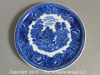 Collectible: Ceramics: Blue on White Transferware plate; 6 1/4" diameter