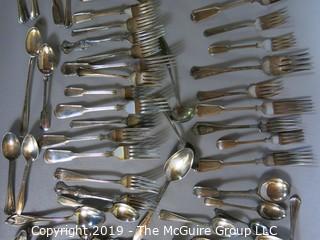 Collectible: Household: Kitchen: Assorted Patterns of Silver Plated Flatware 