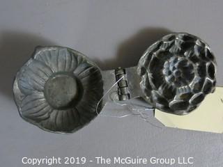 Collectible: Household: Kitchen: Pewter Mold (Avocado); purpose unknown (?soap mold)