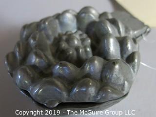 Collectible: Household: Kitchen: Pewter Mold (Avocado); purpose unknown (?soap mold)