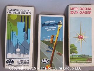 Collectible: Historic: Auto: Travel: Collection of Vintage State and Regional Highway Maps