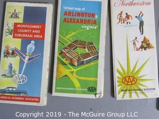 Collectible: Historic: Auto: Travel: Collection of Vintage State and Regional Highway Maps