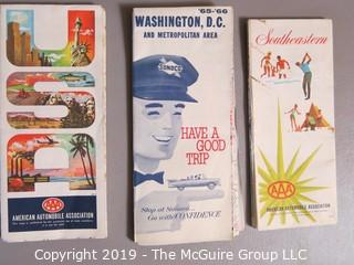 Collectible: Historic: Auto: Travel: Collection of Vintage State and Regional Highway Maps