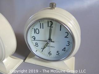 Collectible: Household: Electric: Collection of 4 alarm clocks including Bulova and Big Ben