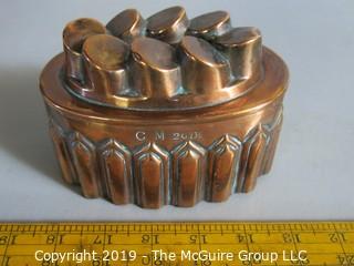 Collectibles: Household: Kitchen: Collection of (5) Antique Copper Molds