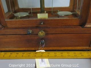 Collectibles: Scientific: Vintage Jewelers Scale; Voland & Sons, New Rochelle, NY with micro-weights