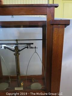 Collectibles: Scientific: Vintage Jewelers Scale; Voland & Sons, New Rochelle, NY with micro-weights