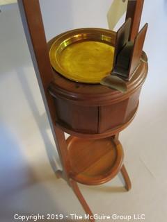 Collectibles: Household: Tobaccania: M-C Wooden Smoking Stand