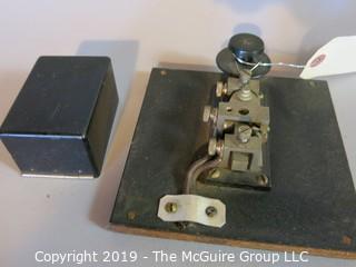 Collectibles: Historic: Industrial: Telegraph Signal Key for Morse Code