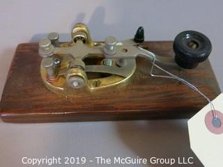 Collectibles: Historic: Industrial: Telegraph Signal Key for Morse Code