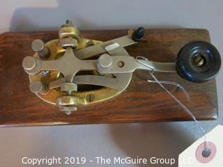 Collectibles: Historic: Industrial: Telegraph Signal Key for Morse Code