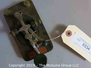 Collectible: Historic: Industrial: Telegraph Signal Key for Morse Code