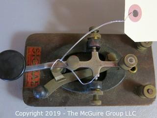 Collectible: Historic: Industrial: Telegraph Signal Key for Morse Code