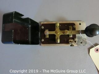 Collectible: Historic: Industrial: Telegraph Signal Key for Morse Code