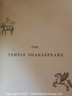 Books: Antique: Book Series: 23 Volumes of "The Temple Shakespeare";  leather bound. Found one more after photo was taken.