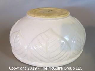 Collectible: Ceramics: Large ~14" Vintage White ceramic planter; hallmarked on base