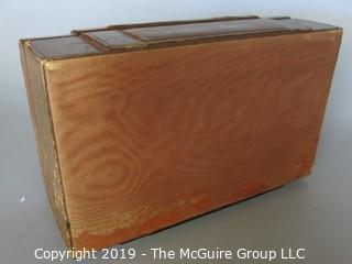 Collectibles: Personal Item:  Vintage Leather Covered Jewelry Box (TMG #372) w/ removable tray (not shown)