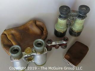 Collectibles: Antiques: Optics: Collection including assorted binoculars of assorted eras (German) (TMG #375)