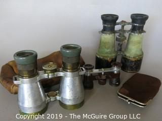 Collectibles: Antiques: Optics: Collection including assorted binoculars of assorted eras (German) (TMG #375)