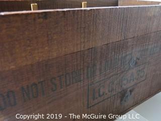 Advertising: Wood Crate: VTG: (refer to photos for condition): Blasting Caps