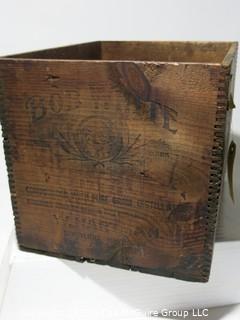 Advertising: Wood Crate: VTG: (refer to photos for condition): BOB WHITE WHISKEY