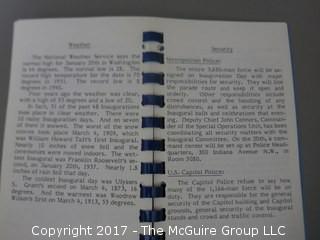 NBC News: Internal network pocket guide for Ronald Reagan's First Presidential Inauguration; 1981 