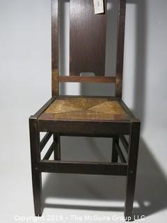 Furniture: Chair: Rush cane seat, Classic style, removable seat