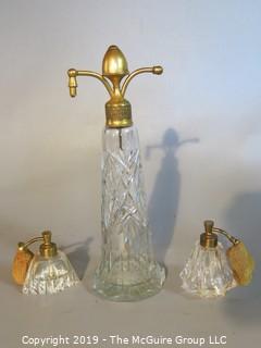 Crystal: Vanity Items: Atomizers x3 (rubber bulbs deteriorated)