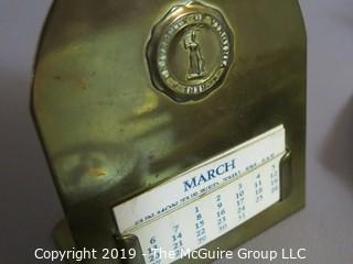 Desk Top Items: Brass: Commemorative Stamp