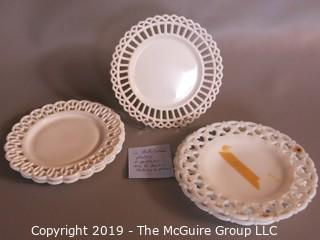 Milk-glass: Lattice Plates Mixed