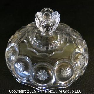 Pair of Crystal Covered Candy Dishes