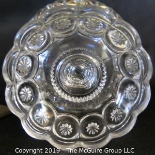 Pair of Crystal Covered Candy Dishes