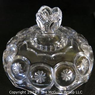 Pair of Crystal Covered Candy Dishes