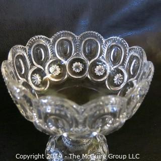 Pair of Crystal Covered Candy Dishes