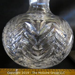 Two (2) Lead Cut-Crystal Decanters