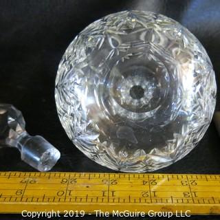 Two (2) Lead Cut-Crystal Decanters