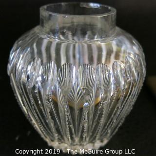 Vanity Glass w/ Silver lid