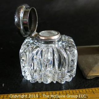 Tiffany signed Vanity Perfume Jar w/ Silver lid