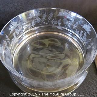 Etched Crystal Bowl