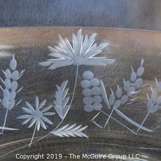 Etched Crystal Bowl