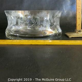 Etched Crystal Bowl