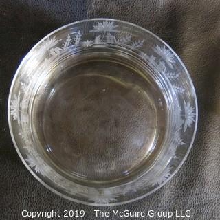 Etched Crystal Bowl