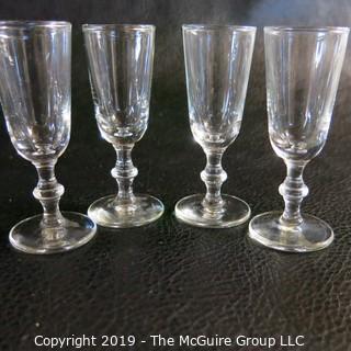 EAPG Sherry Glasses two sets of four