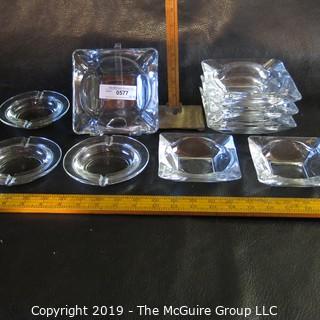 Assortment of Glass Ash Trays