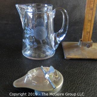 EAPG Syrup Pitcher and Mustard Jar