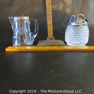 EAPG Syrup Pitcher and Mustard Jar