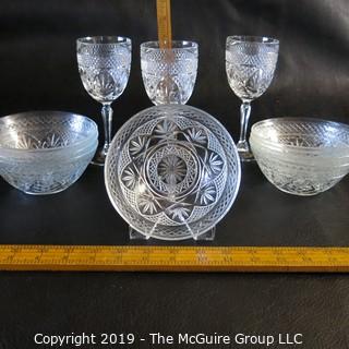 Crystal Stemware and bowls