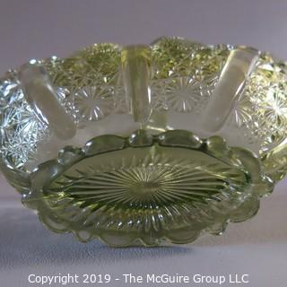 Assortmant of Green Art - Glass Fenton Basket